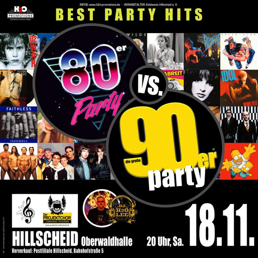80er vs. 90er DJ-Party